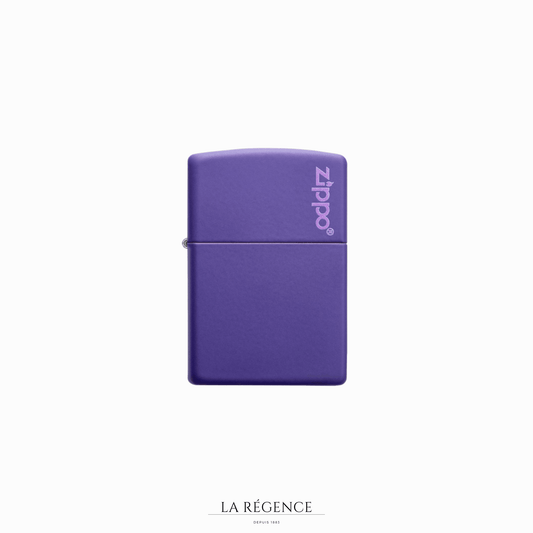 Purple Matte Zippo Logo-La Régence