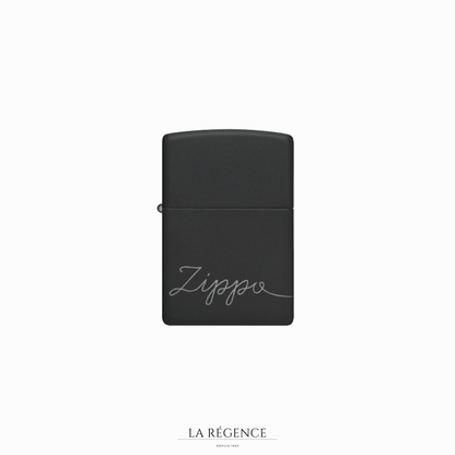 Cursive Zippo Design-La Régence