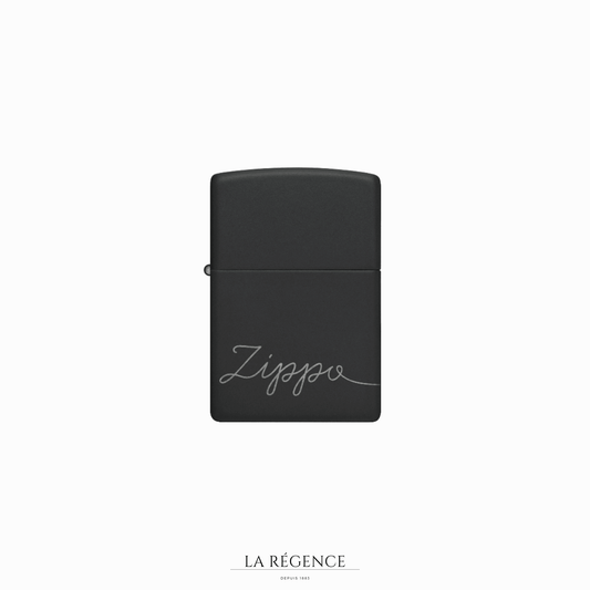 Cursive Zippo Design-La Régence