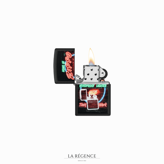 Neon sign design-La Régence