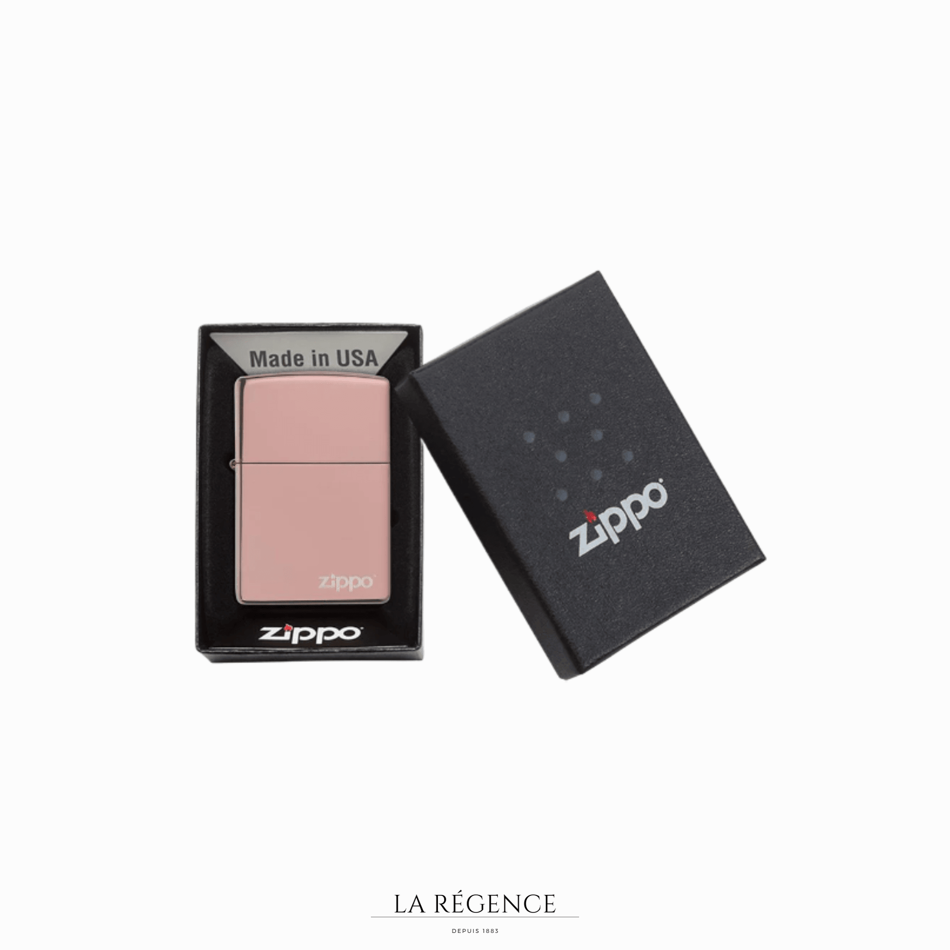 Reg High Polished Rose Gold avec Logo-La Régence
