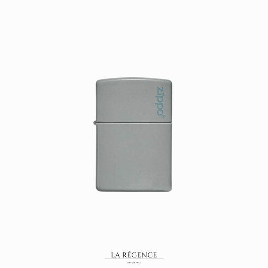 Flat Grey Zippo Logo-La Régence
