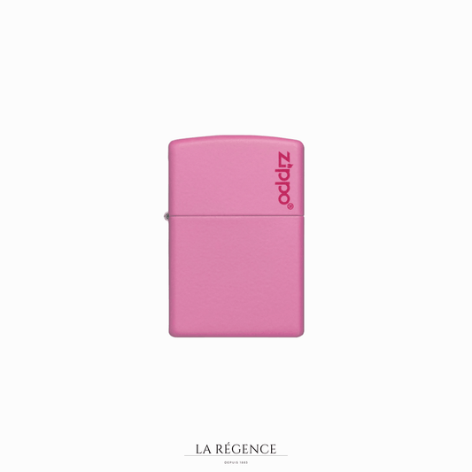 Pink Matte Zippo Logo-La Régence