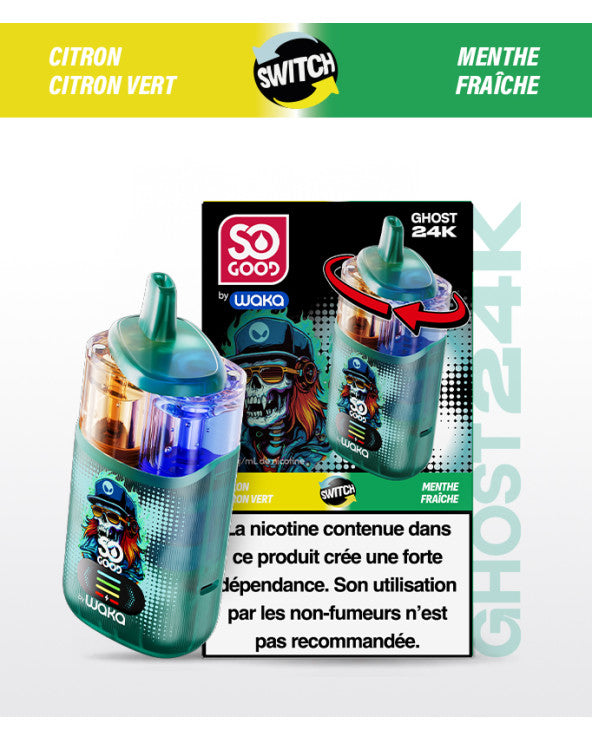 GHOST 24K CITRON CITRON VERT ET MENTHE FRAICHE